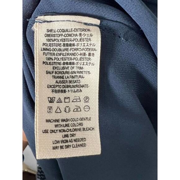 NWOT Free People Blue and White Nouveau Butterfly Polka Dot Dress Size 4 - Picture 7 of 8